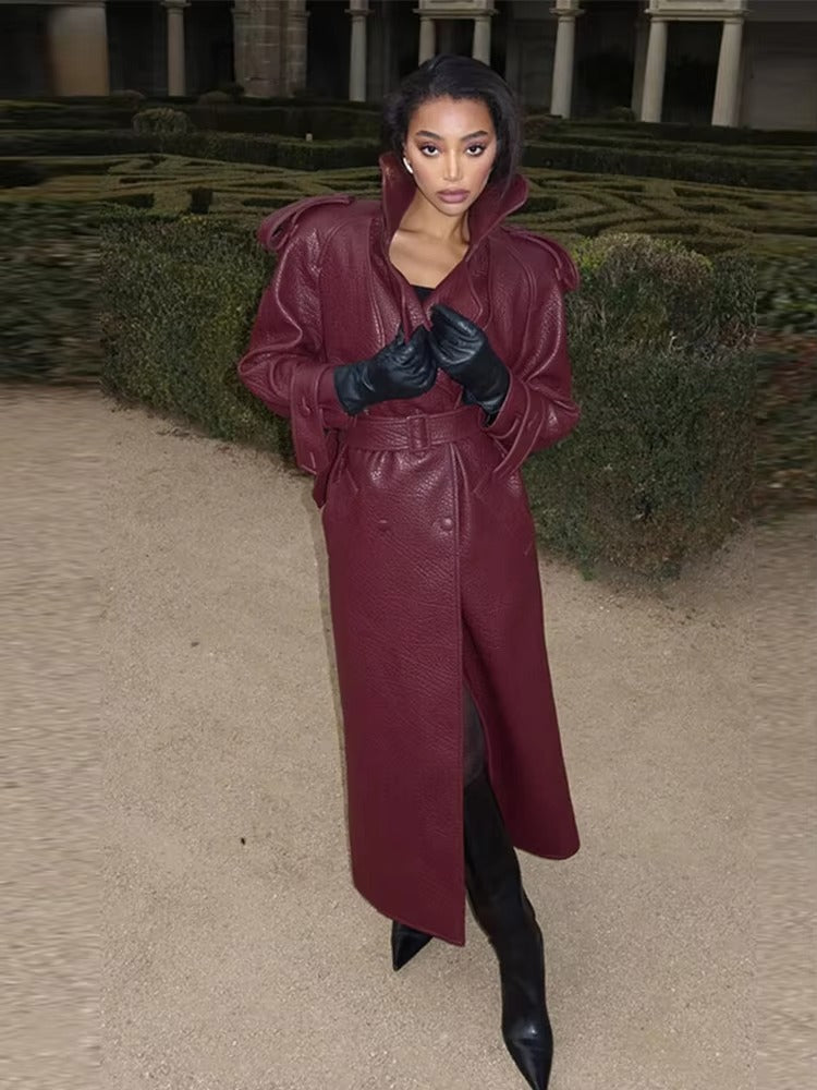 Kelly Lange Leder-Motojacke