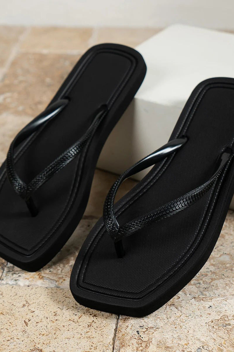 SOKYND Carla Square Toe EVA Sandals ShoesSOKYND-746647-BLA-3637-02199Black36-37