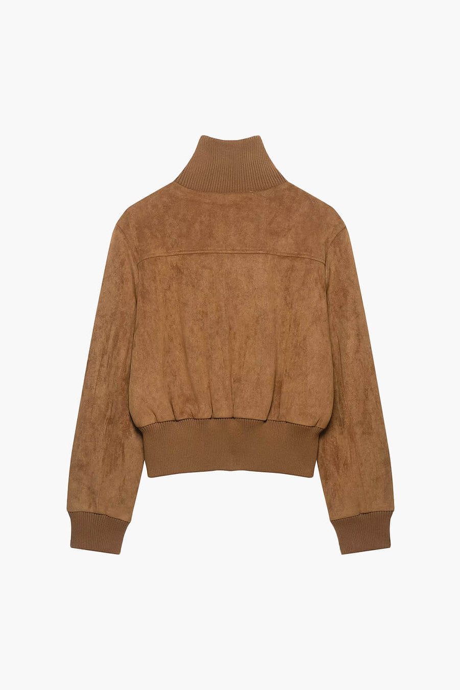 SOKYND Amanda Cropped Bomber Jacket JacketSOKYND-446487-TAN-S-16247Light BrownS