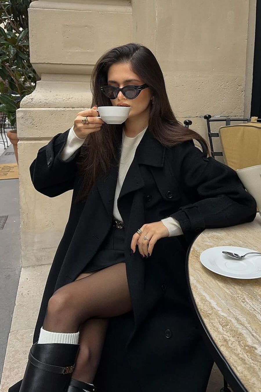 SOKYND Amelia Autumn Winter Coat Coats & JacketsBlackM