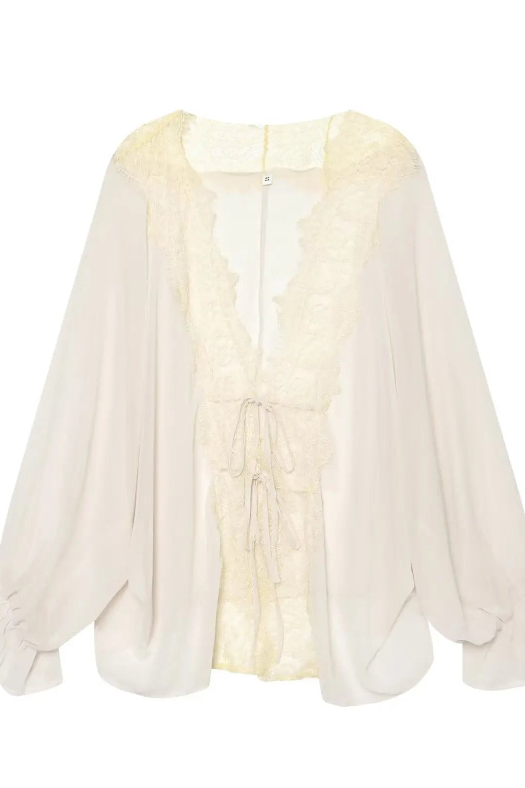 SOKYND Anna Lace Patchwork Blouse BlouseSOKYND-407447-WHI-XS-13079WhiteXS