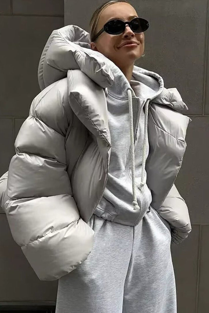 SOKYND Bettina Puffer Jacket Coats & JacketsAn1767625273841637856Light GrayS