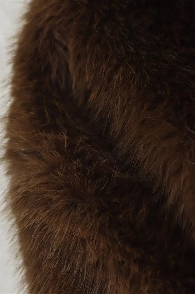 SOKYND Brittany Faux Fur Jacket Coats & JacketsSu1767356248756531430BrownM