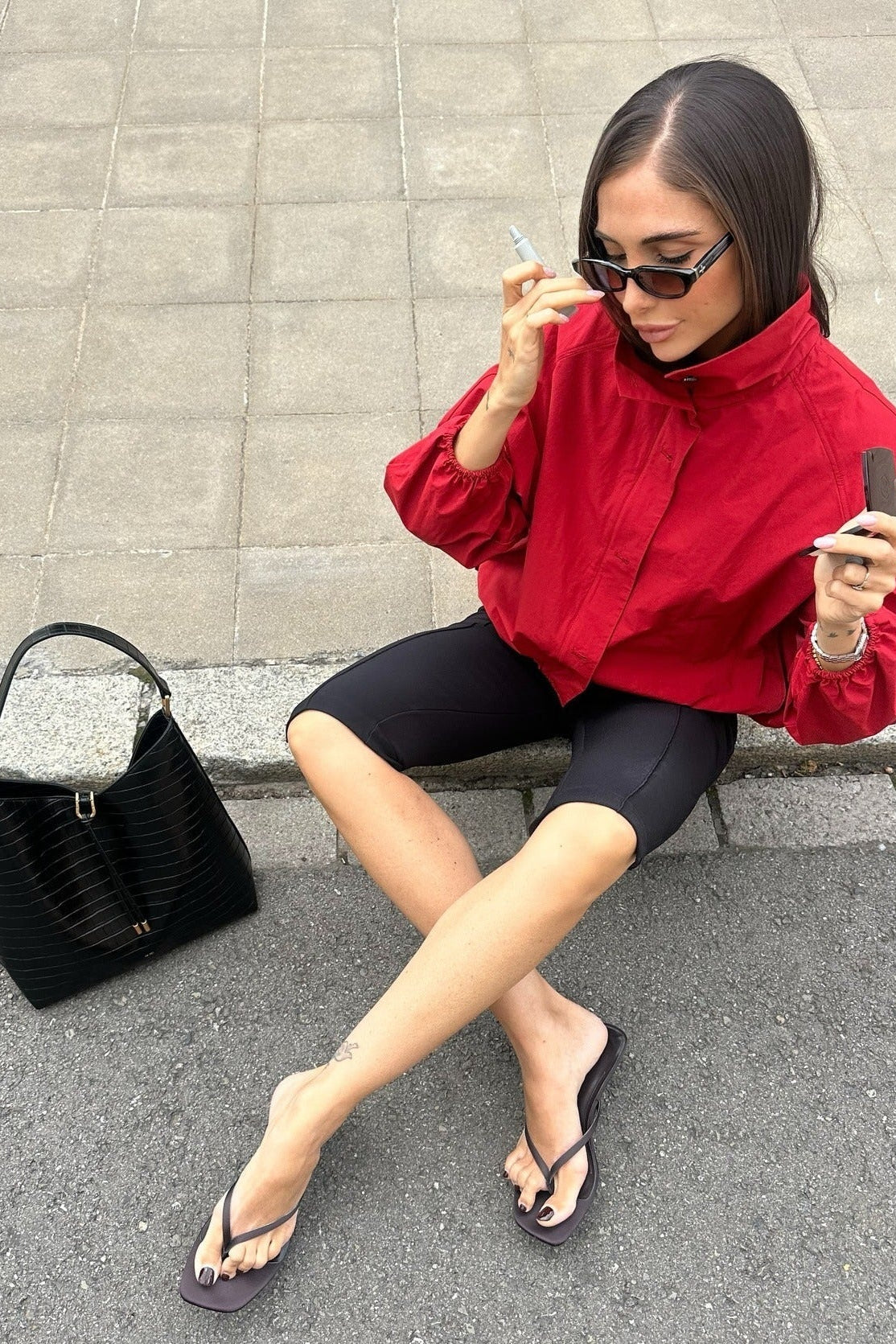 SOKYND Celeste High - Neck Jacket Coats & JacketsRedM
