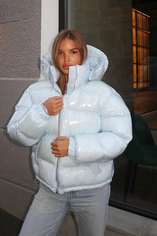 SOKYND Davina Hooded Puffer Jacket Coats & JacketsSA1767356248747894865BlueL