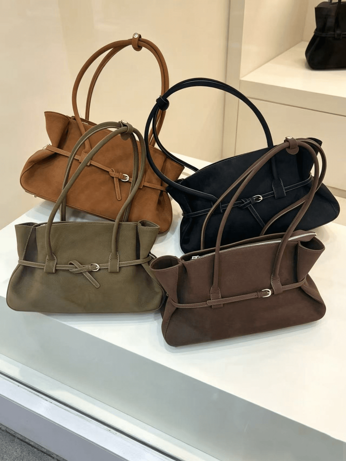 SOKYND Ellie Belted Tote Bag BagSOKYND-748695-BEI-OS-38583Coffee