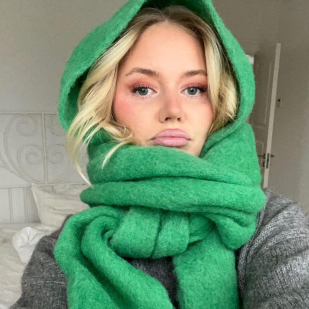 SOKYND Emilia Tasseled Winter Scarf AccessoriesSOKYND-388311-GRE-OS-66615Green