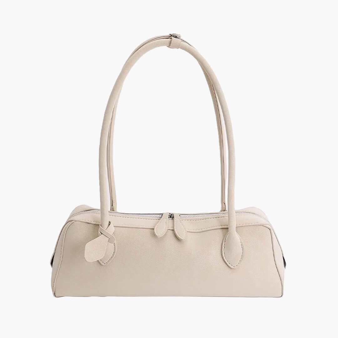 SOKYND Emma Faux Suede Baguette Bag BagSOKYND-547799-WHI-OS-93111White
