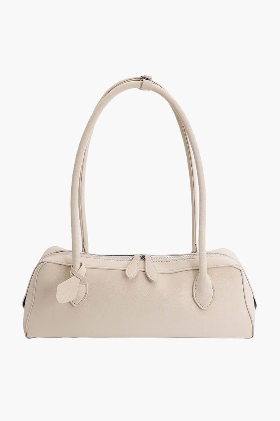SOKYND Emma Faux Suede Baguette Bag BagSOKYND-547799-WHI-OS-93111White