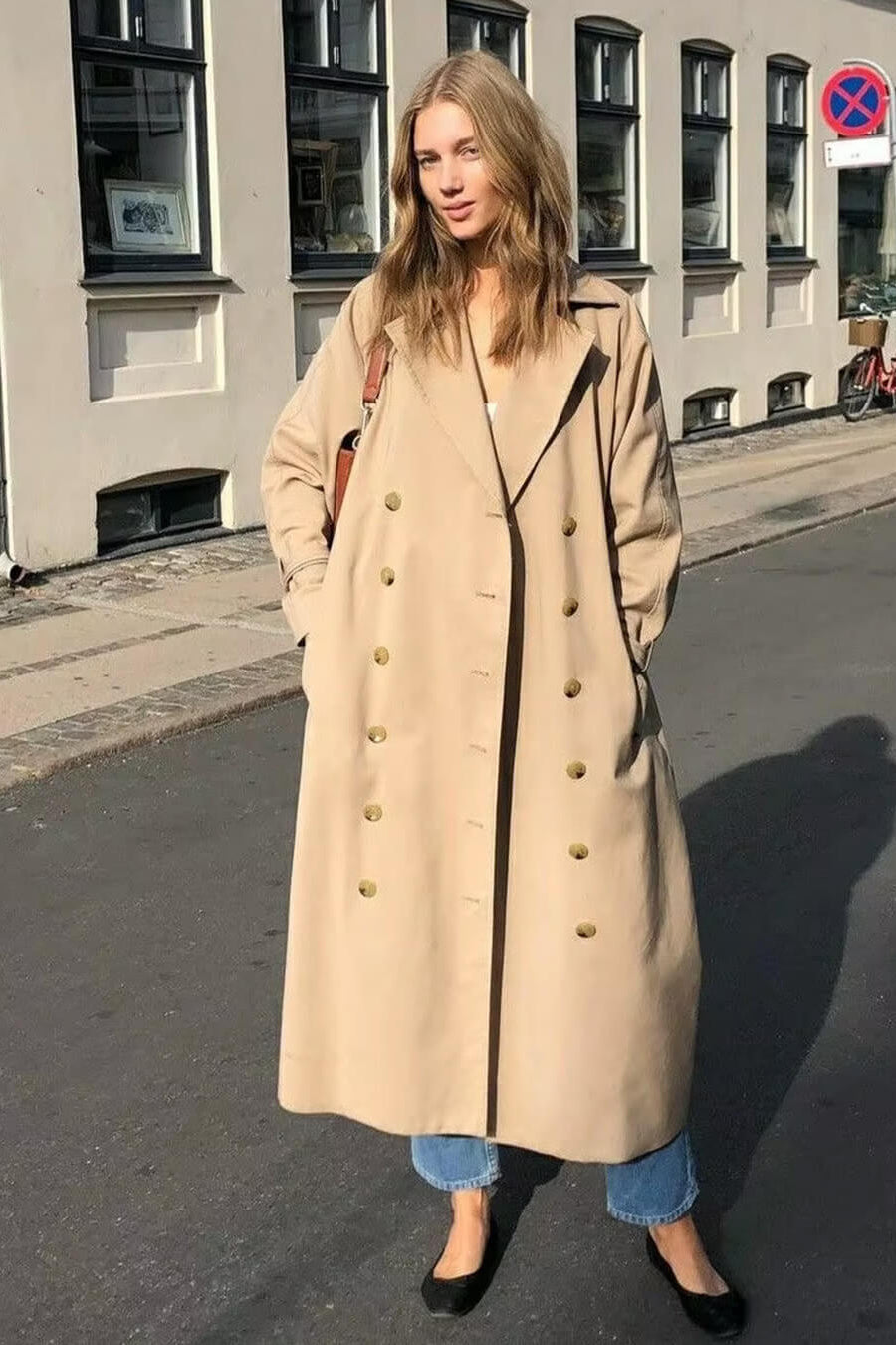 SOKYND Esther Classic Double Breasted Trench Coat CoatSOKYND-187735-BEI-M-65559BeigeM