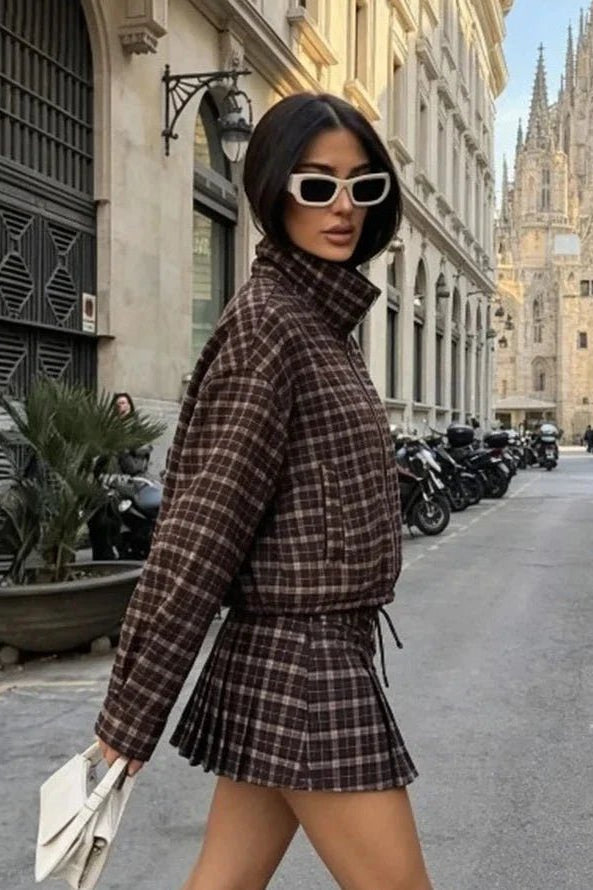 SOKYND Eva Checked Jacket & Skirt Set JacketSOKYND-588695-SKI-XS-26967Skirt OnlyXS