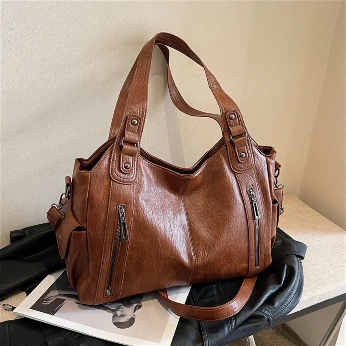 SOKYND Hannah Shoulder Bag BagSOKYND-315927-BRO-R-86071BrownRegular