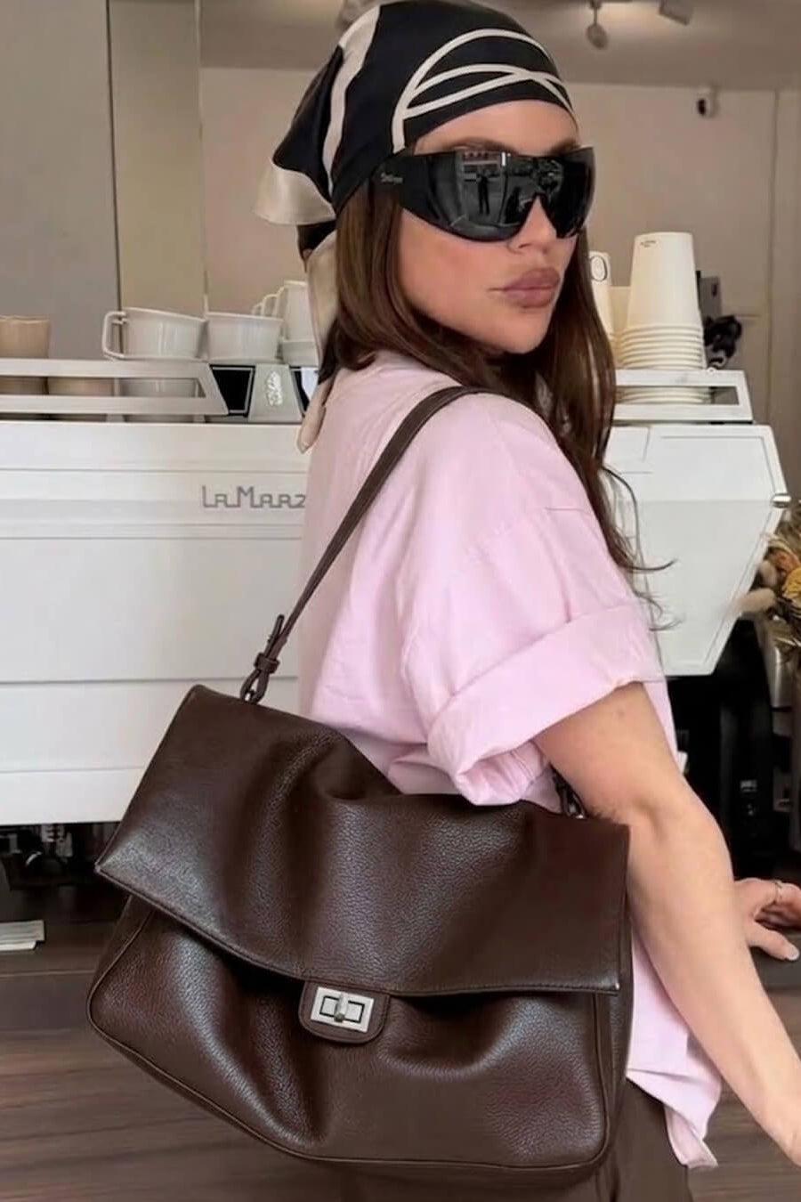 SOKYND Helena Commuting Tote Bag BagSOKYND-095575-BRO-OS-44439Dark Brown