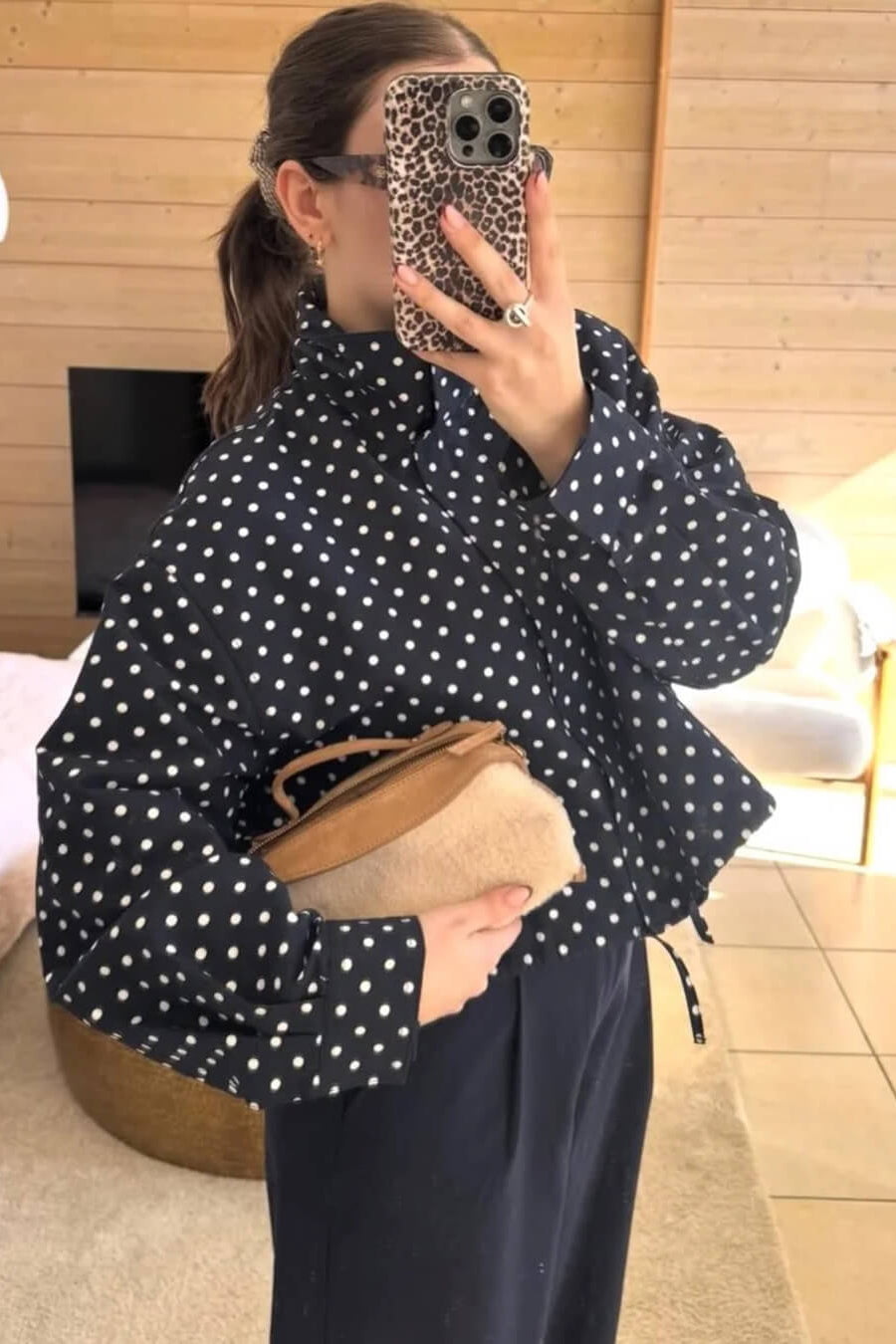 SOKYND Hera Polka Dot Jacket Coats & Jacketstr1774219786673918530BlackS