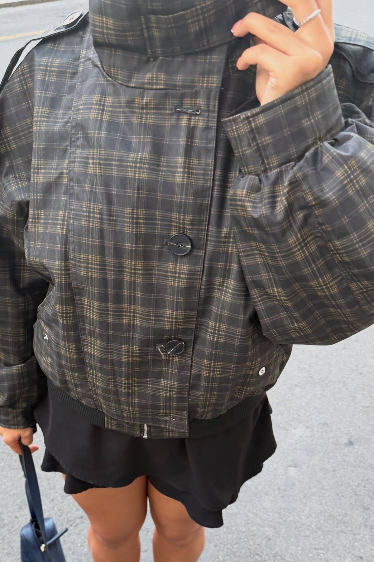 SOKYND Laura Vintage Plaid Bomber Jacket JacketSOKYND-295895-XS-OS-60151XS