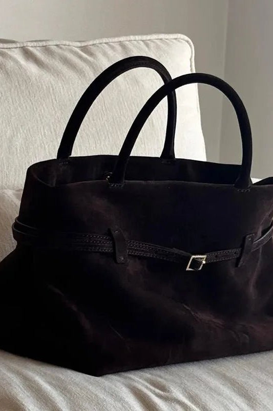 SOKYND Leah Frosted Suede Tote Bag BagSOKYND-958679-KFS-OS-23735Dark Brown