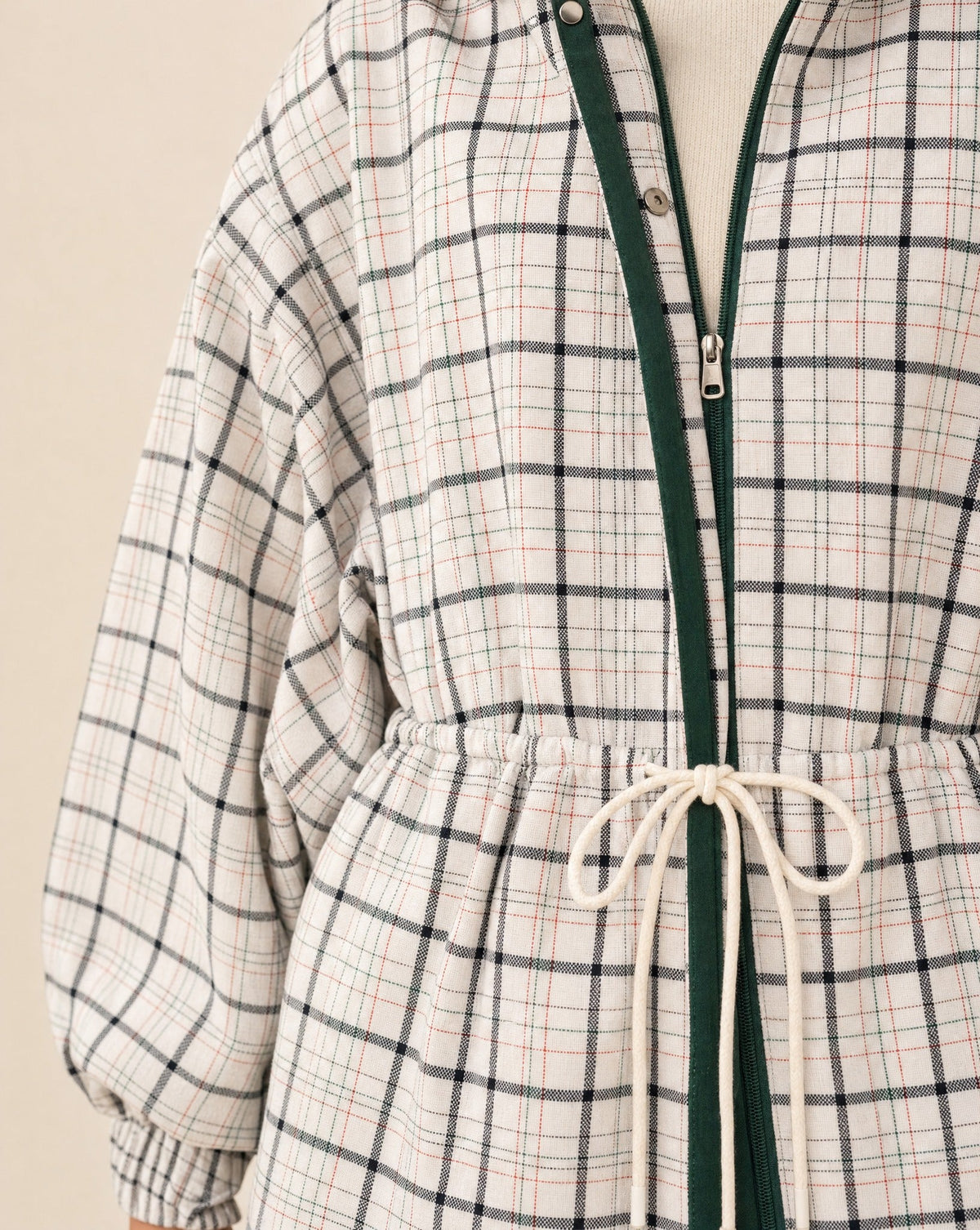 SOKYND Leah Retro Plaid Hooded Jacket JacketSOKYND-410199-S-OS-96695S