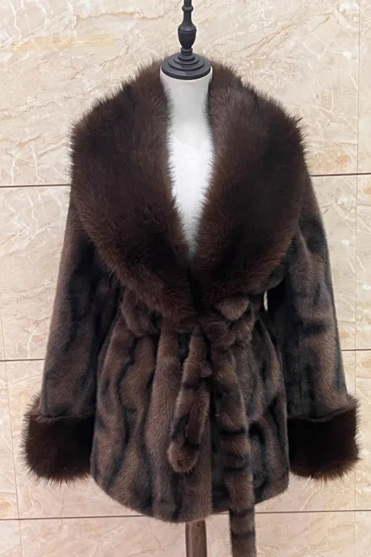 SOKYND Leslie Faux Fur Coat Coats & JacketsBB1767356248749272891MCoffee