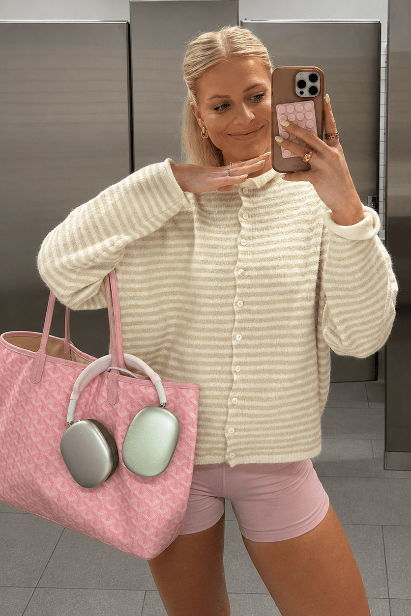 SOKYND Marivic Striped Cardigan Sweaters & CardigansSOKYND-666967-BEI-S-61527BeigeS