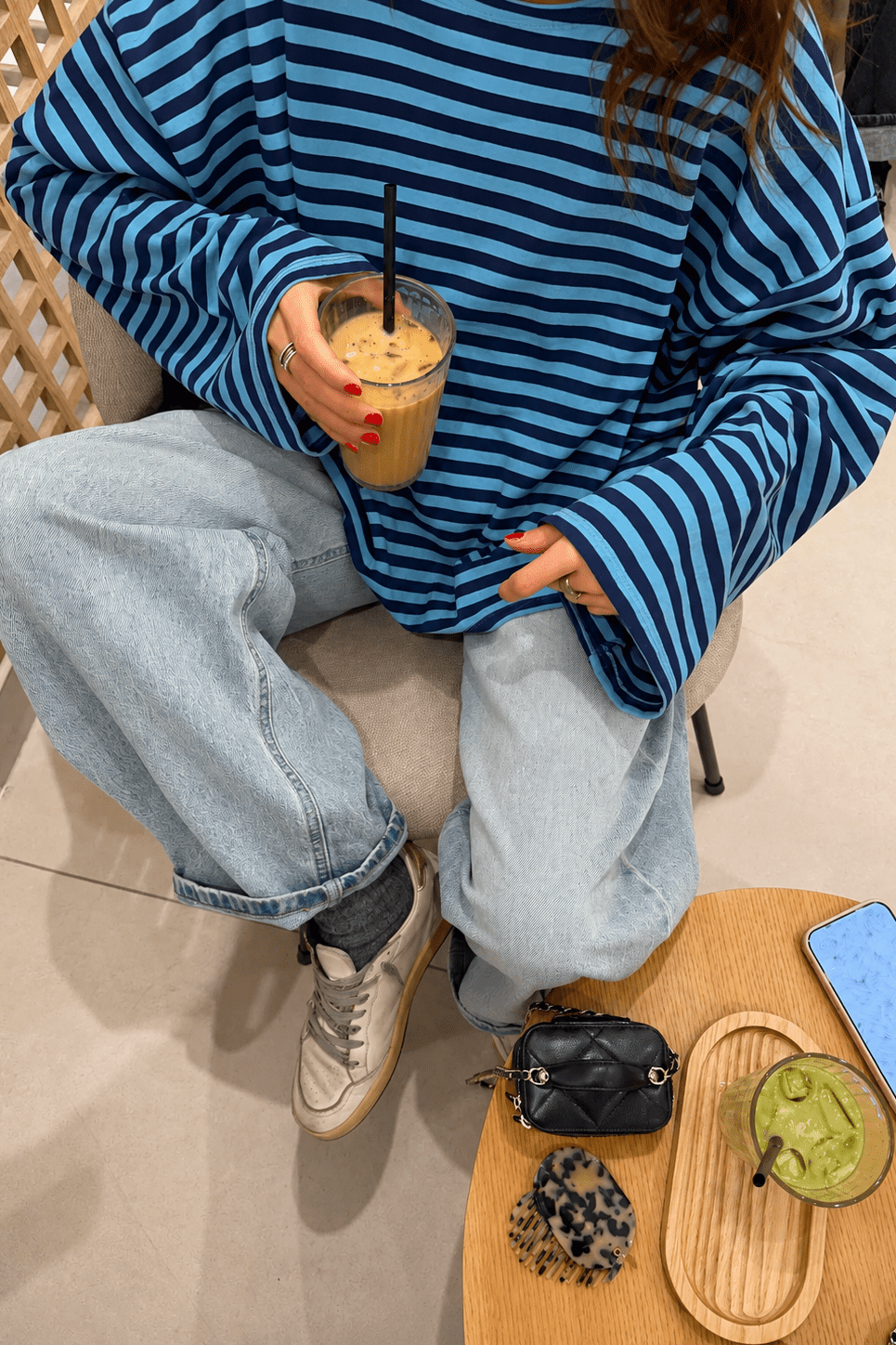 SOKYND Melissa Striped Oversized Knit Sweater SweaterSOKYND-358871-BLU-XS-08983BlueXS