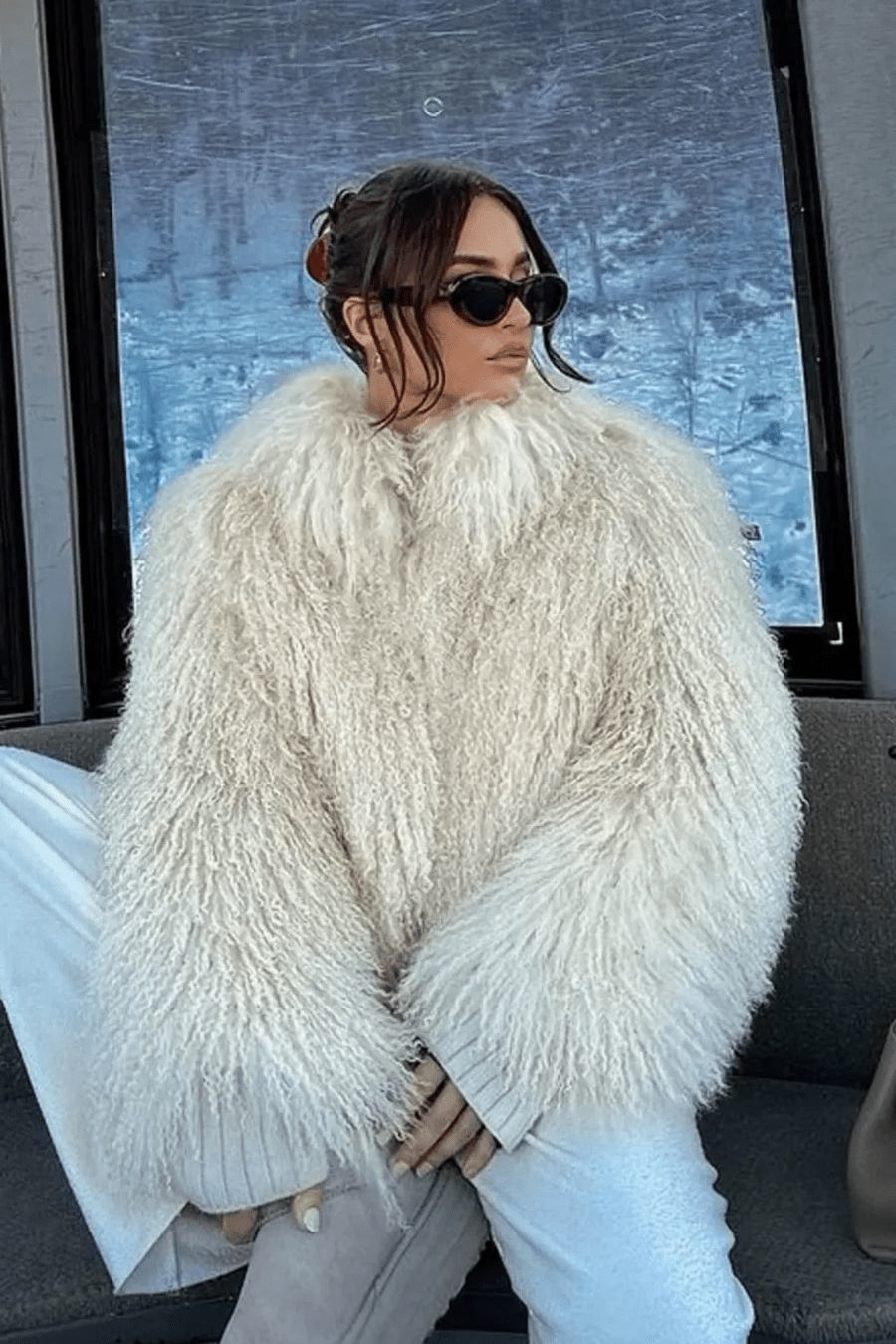 SOKYND Priscilla Fuzzy Faux Fur Coat Coats & JacketsoI1767356248755039736BeigeS