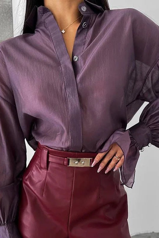 SOKYND Quintin Flared Sleeve Loose Blouse Tops1005009578869867-;bf1774570740615405420CoffeeS