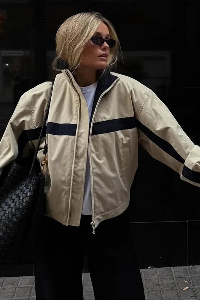 SOKYND Rachel Oversized Bomber Jacket JacketSOKYND-947735-S-OS-88311S