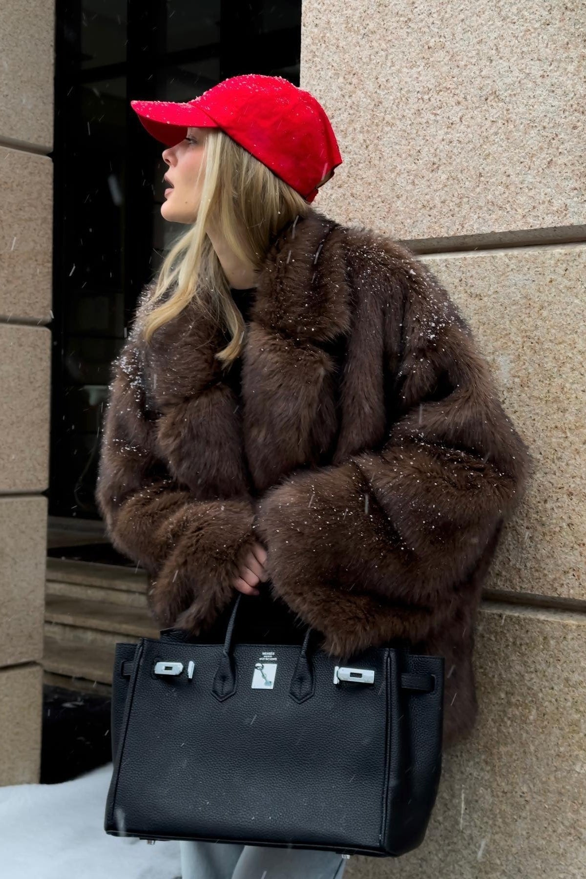 SOKYND Sariyah Faux Fur Coat Coats & JacketsMw1767356248758278984BrownS