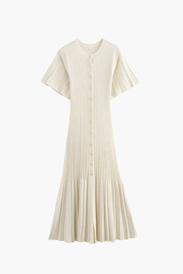 SOKYND Savannah Midi Dress DressesCremeS