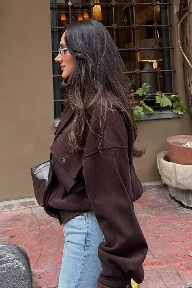 SOKYND Valerie Vintage Oversized Bomber Jacket JacketSOKYND-197207-DEE-L-47319Deep CoffeeL