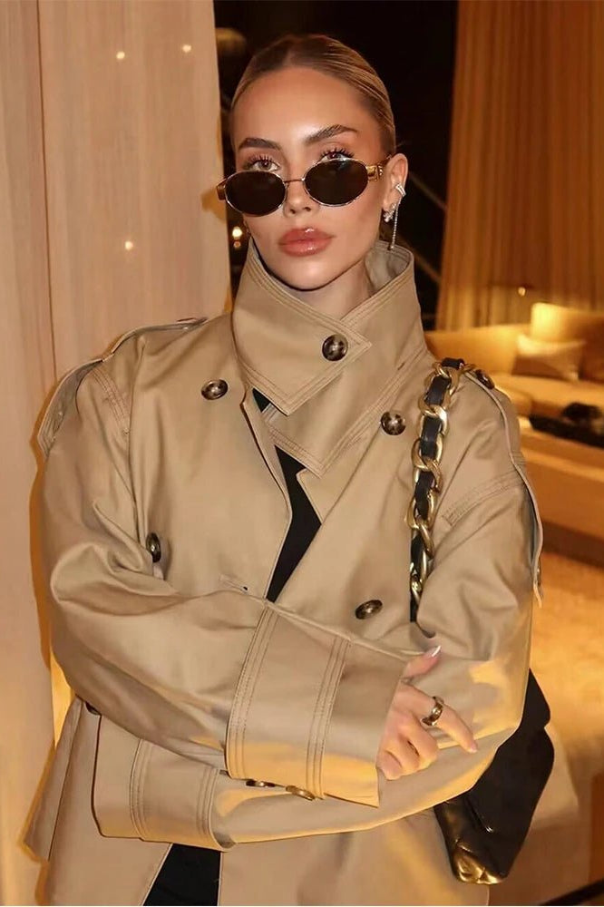 SOKYND Zoe Beige Double Breasted Trench CoatSOKYND-986391-BEI-M-56759BeigeM