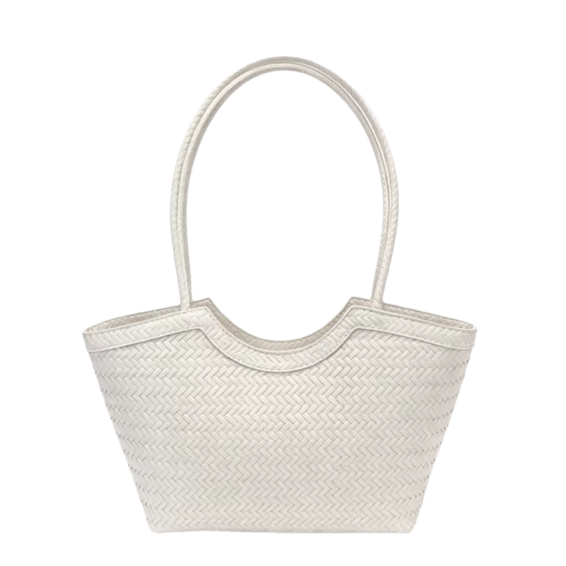 Anna Woven Faux Leather Bag
