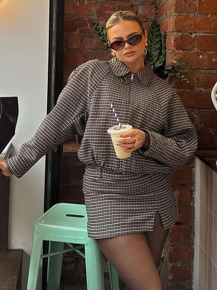 Hannah Hahnentritt Reißverschlussjacke