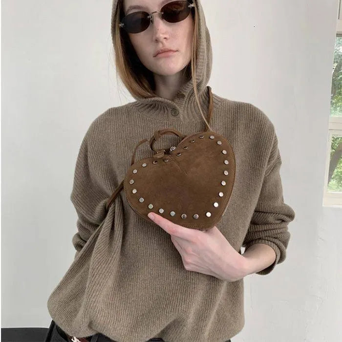 Erica Vintage Kunst-Suede Umhängetasche