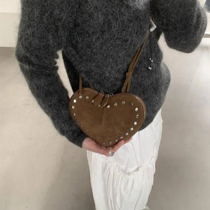 Erica Vintage Kunst-Suede Umhängetasche
