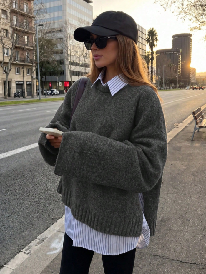 Lara Rippstrick-Pullover