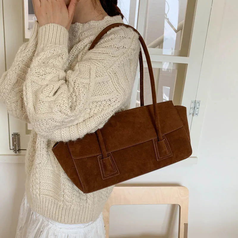 Alicia Vintage Wildleder Umhängetasche