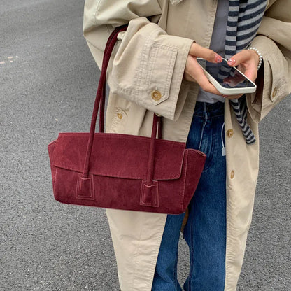 Alicia Vintage Wildleder Umhängetasche