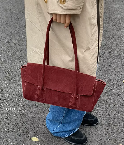 Alicia Vintage Wildleder Umhängetasche