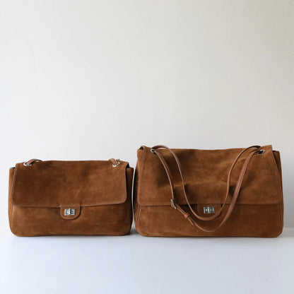 Olivia Frosted Leather Retro Tote Bag