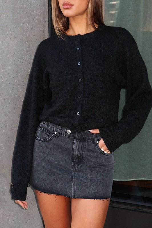 Palma Button Front Knit Cardigan
