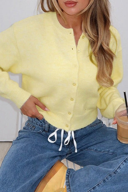Palma Button Front Knit Cardigan