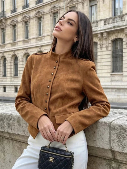 Tessa Kunstwildleder Kurzmantel