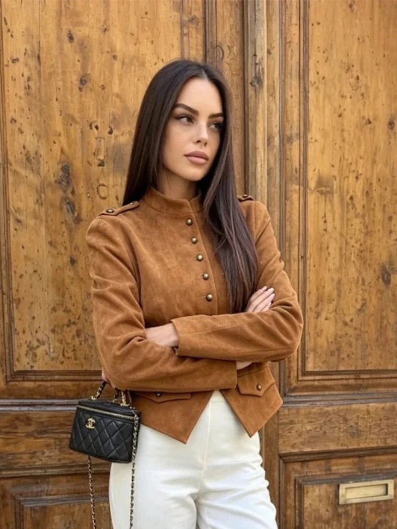 Tessa Kunstwildleder Kurzmantel