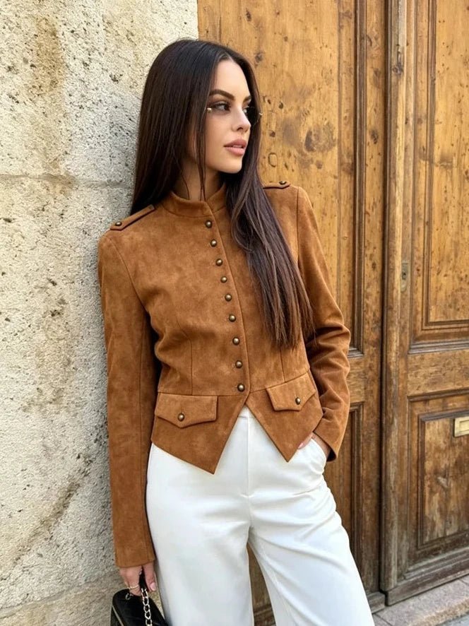 Tessa Kunstwildleder Kurzmantel