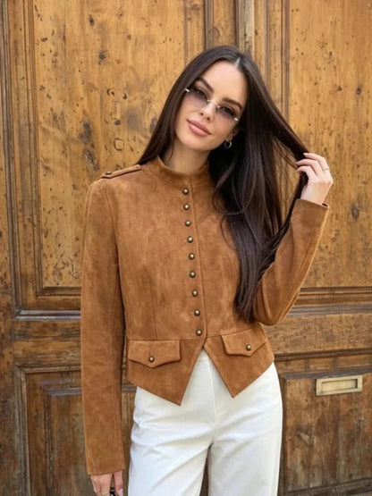 Tessa Kunstwildleder Kurzmantel