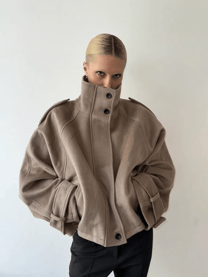 Anna Gekürzter Wollmix-Mantel