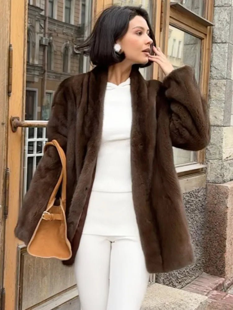 Daniela Gürtel-Kunstfell-Jacke
