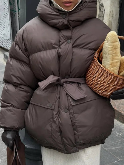 Amelie Schnürmantel mit Kapuze