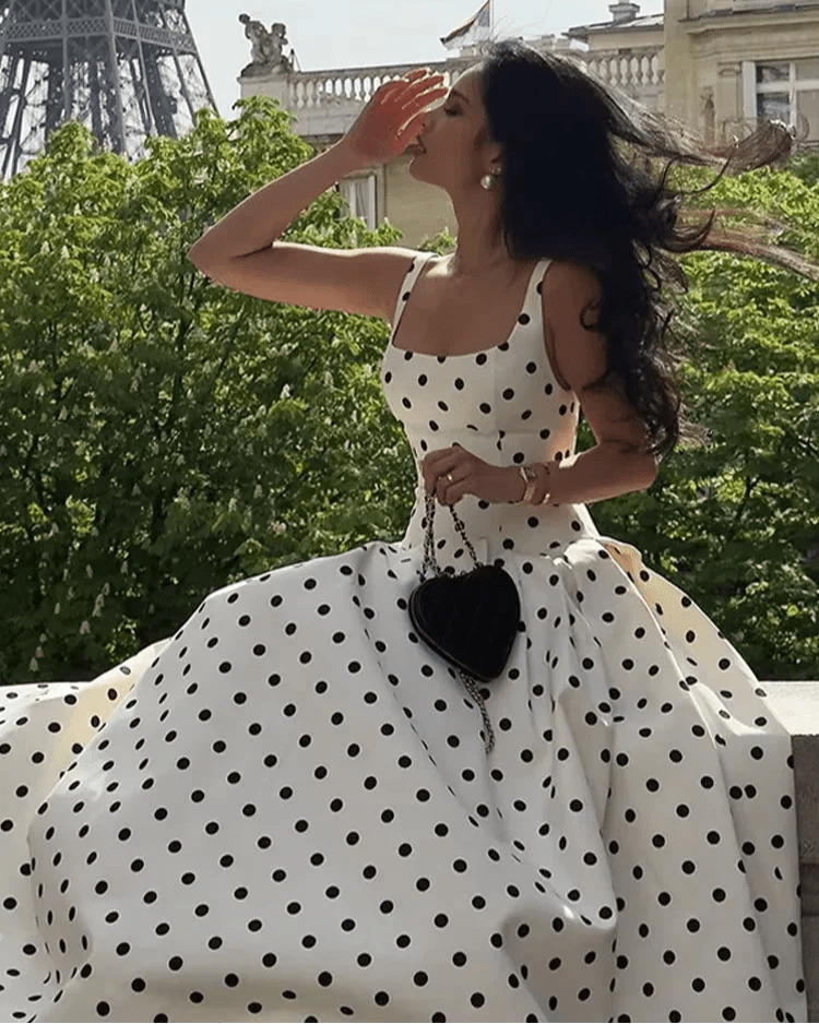 Martha Polka Dot Midikleid